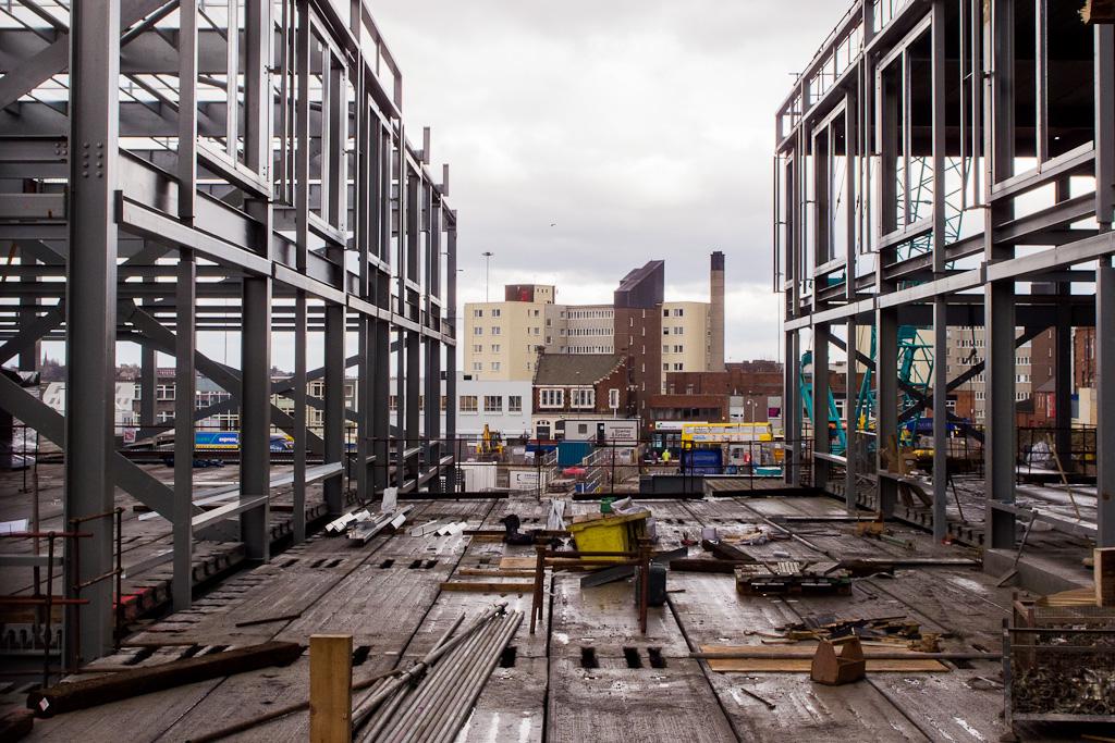 Trinity Square construction, 2012