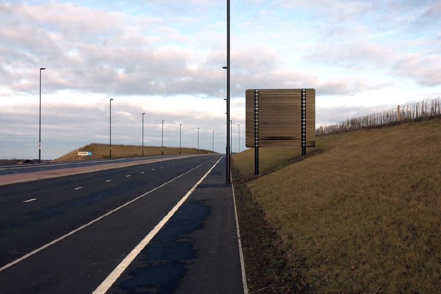 Unopened road, North Tyneside 2009